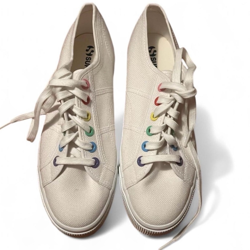 Superga platform sneakers, size 9.5